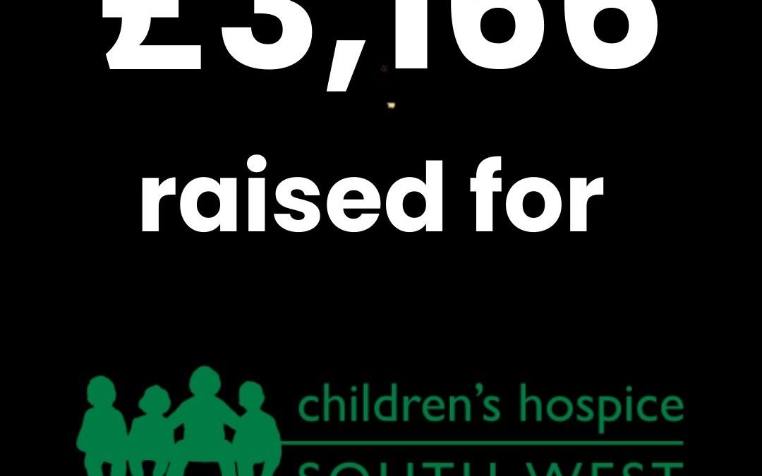 £3,166 RAISED FOR CHILDREN’S HOSPICE SOUTHWEST